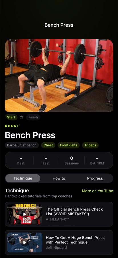 Exercise page